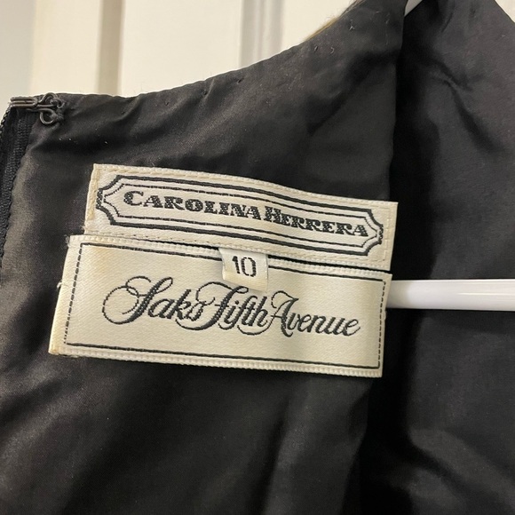 Vintage Carolina Herrera x Saks 5th Ave Leopard Long Sleeve Dress USA Made - Picture 8 of 11